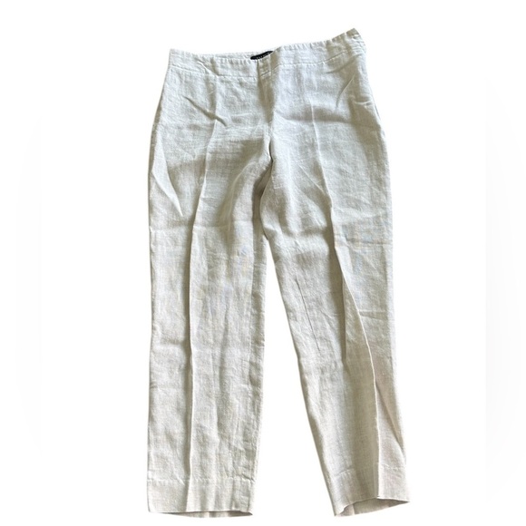 Talbots Classic Side Zip Linen Dress Pants Sz 8 - Picture 1 of 2